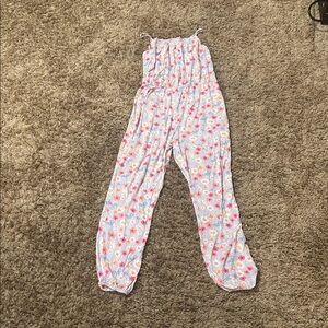 Posh Peanut Colorful Floral Romper